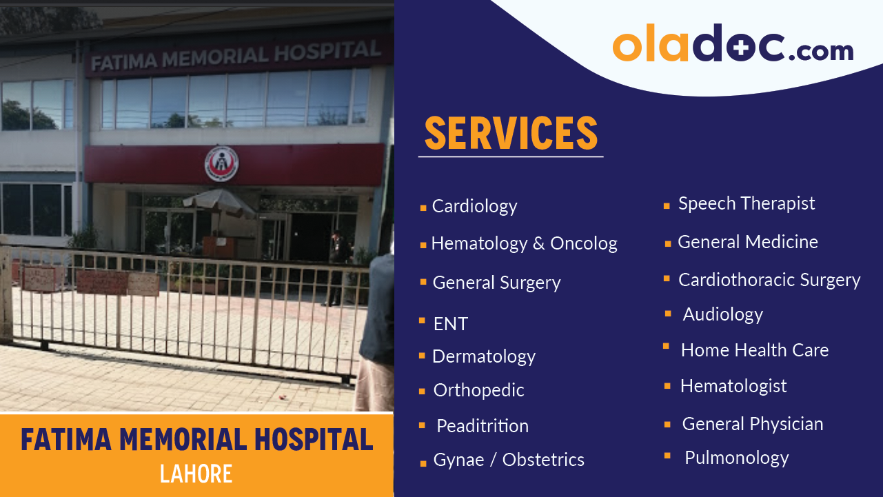 Services Offered by Fatima Memorial Hospital Lahore